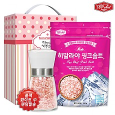 탑셰프 핑크솔트그라인더 핑크솔트300리필(2종)종이케이스